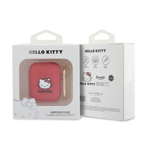 Hello Kitty Silicone 3D Kitty Head - Etui AirPods 1/2 gen (fuksja) Hello Kitty Hello Kitty Silicone 3D Kitty Head - Etui AirPods 1/2 gen (fuksja) Hello Kitty