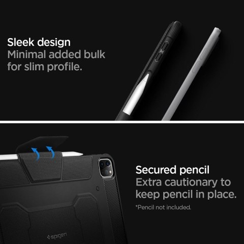 Spigen Rugged Armor Pro - Etui do iPad Pro 11" (2022-2020) (Czarny) Spigen Spigen Rugged Armor Pro - Etui do iPad Pro 11" (2022-2020) (Czarny) Spigen