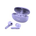 Trust Yavi - Bezprzewodowe słuchawki dokanałowe Bluetooth TWS z etui ładującym & ENC (Fioletowy) Trust