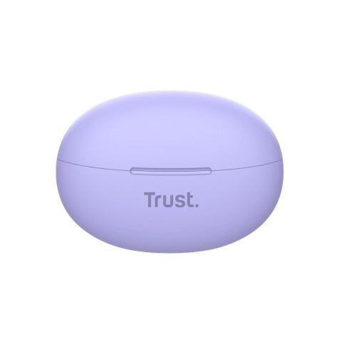 Trust Yavi - Bezprzewodowe słuchawki dokanałowe Bluetooth TWS z etui ładującym & ENC (Fioletowy) Trust Trust Yavi - Bezprzewodowe słuchawki dokanałowe Bluetooth TWS z etui ładującym & ENC (Fioletowy) Trust