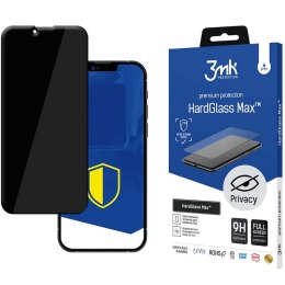 3mk HardGlass Max Privacy - Szkło hartowane z filtrem prywatyzującym do iPhone 14 / iPhone 13 / iPhone 13 Pro (czarny) 3mk