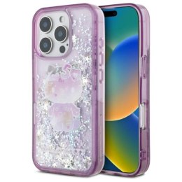 Hello Kitty Liquid Glitter 50TH Anniversary Party - Etui iPhone 16 Pro (fioletowy) Hello Kitty