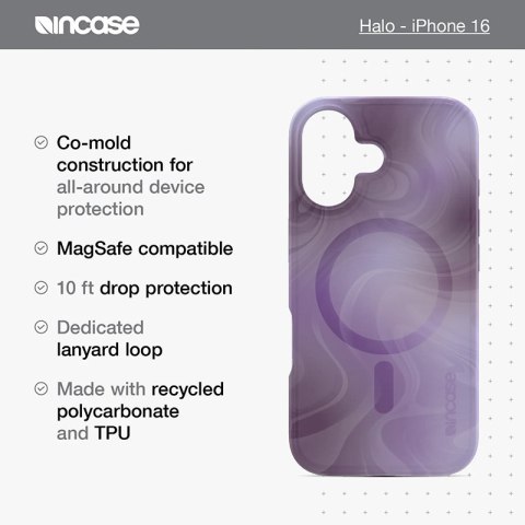 Incase Halo Case MagSafe - Etui iPhone 16 Plus (Oil Slick Smoke) Incase Incase Halo Case MagSafe - Etui iPhone 16 Plus (Oil Slick Smoke) Incase