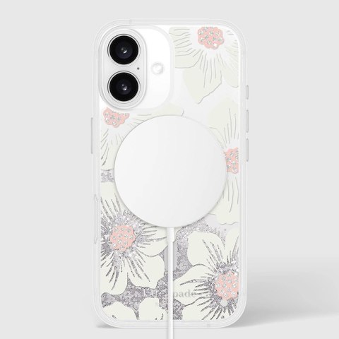Kate Spade New York Liquid Glitter MagSafe - Etui iPhone 16 (Hollyhock Floral) Kate Spade New York Kate Spade New York Liquid Glitter MagSafe - Etui iPhone 16 (Hollyhock Floral) Kate Spade New York