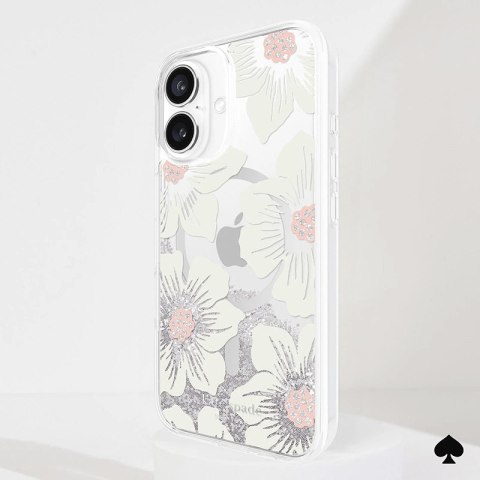Kate Spade New York Liquid Glitter MagSafe - Etui iPhone 16 (Hollyhock Floral) Kate Spade New York Kate Spade New York Liquid Glitter MagSafe - Etui iPhone 16 (Hollyhock Floral) Kate Spade New York