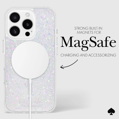 Kate Spade New York Protective MagSafe - Etui iPhone 16 Pro (Chunky Glitter) Kate Spade New York Kate Spade New York Protective MagSafe - Etui iPhone 16 Pro (Chunky Glitter) Kate Spade New York