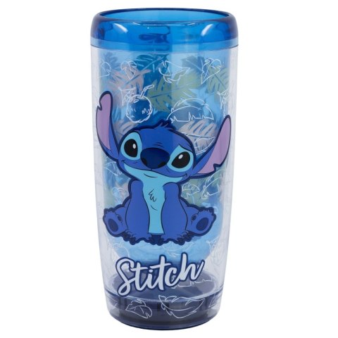 Disney Stitch - Nieprzewracalny kubek Dropsafe z podwójnymi ściankami z kolekcji Ohana 625 ml Stitch Disney Stitch - Nieprzewracalny kubek Dropsafe z podwójnymi ściankami z kolekcji Ohana 625 ml Stitch