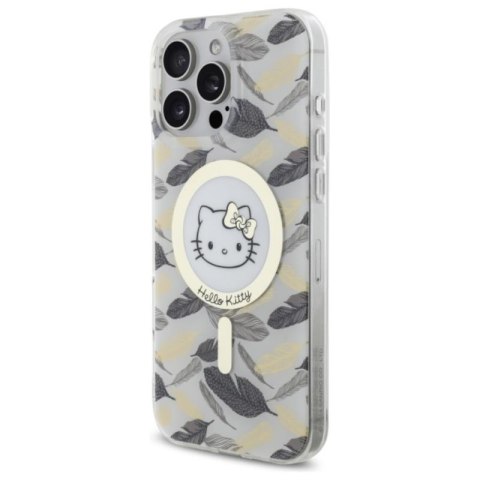 Hello Kitty IML Golden Leaves MagSafe - Etui iPhone 16 Pro Max (biały) Hello Kitty Hello Kitty IML Golden Leaves MagSafe - Etui iPhone 16 Pro Max (biały) Hello Kitty