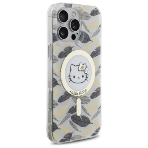 Hello Kitty IML Golden Leaves MagSafe - Etui iPhone 16 Pro Max (biały) Hello Kitty Hello Kitty IML Golden Leaves MagSafe - Etui iPhone 16 Pro Max (biały) Hello Kitty