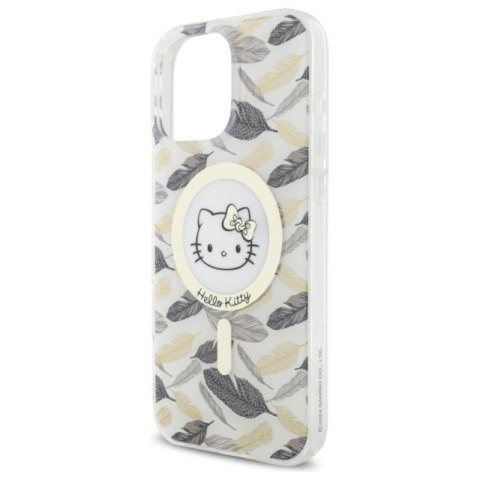 Hello Kitty IML Golden Leaves MagSafe - Etui iPhone 16 Pro Max (biały) Hello Kitty Hello Kitty IML Golden Leaves MagSafe - Etui iPhone 16 Pro Max (biały) Hello Kitty