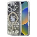 Hello Kitty Liquid Glitter Fever MagSafe - Etui iPhone 16 Pro Max (czarny / złoty) Hello Kitty