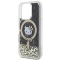 Hello Kitty Liquid Glitter Fever MagSafe - Etui iPhone 16 Pro Max (czarny / złoty) Hello Kitty