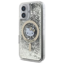 Hello Kitty Liquid Glitter Fever MagSafe - Etui iPhone 16 (czarny / złoty) Hello Kitty