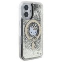 Hello Kitty Liquid Glitter Fever MagSafe - Etui iPhone 16 (czarny / złoty) Hello Kitty