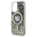 Hello Kitty Liquid Glitter Fever MagSafe - Etui iPhone 16 (czarny / złoty) Hello Kitty