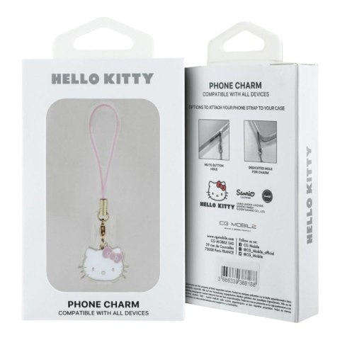 Hello Kitty Phone Strap Charm Kitty Head - Zawieszka do telefonu (różowy) Hello Kitty Hello Kitty Phone Strap Charm Kitty Head - Zawieszka do telefonu (różowy) Hello Kitty