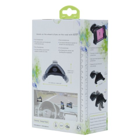 IGrip Universal Smart Grip'R x'tra Kit - Uniwersalny uchwyt samochodowy do smartfonów o szer. 56 - 81 mm / wys. 114 - 138 mm IGrip IGrip Universal Smart Grip'R x'tra Kit - Uniwersalny uchwyt samochodowy do smartfonów o szer. 56 - 81 mm / wys. 114 - 138 mm IGrip