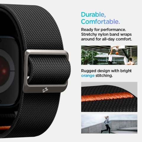 Spigen Lite Fit "Pro" - Etui z paskiem do Apple Watch 10 42 mm (Matte Black) Spigen Spigen Lite Fit "Pro" - Etui z paskiem do Apple Watch 10 42 mm (Matte Black) Spigen