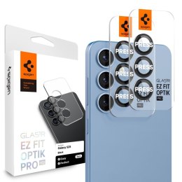 Spigen Optik Pro GLAS.TR EZ Fit Camera Protector 2-Pack - Szkło ochronne na obiektyw do Samsung Galaxy S25+ (2 szt) (Czarny) Spigen