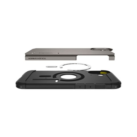 Spigen Tough Armor Mag MagSafe - Etui do iPhone 16 (Gunmetal) Spigen Spigen Tough Armor Mag MagSafe - Etui do iPhone 16 (Gunmetal) Spigen