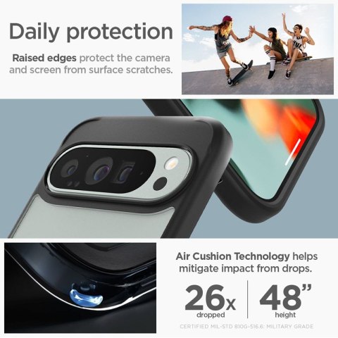 Spigen Ultra Hybrid - Etui do Google Pixel 9 Pro XL (Matte Black) Spigen Spigen Ultra Hybrid - Etui do Google Pixel 9 Pro XL (Matte Black) Spigen