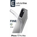 Cellularline Fine - Etui iPhone 15 Pro Max (przezroczysty) Cellularline
