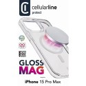 Cellularline Gloss Mag - Etui iPhone 15 Pro Max MagSafe (przezroczysty) Cellularline