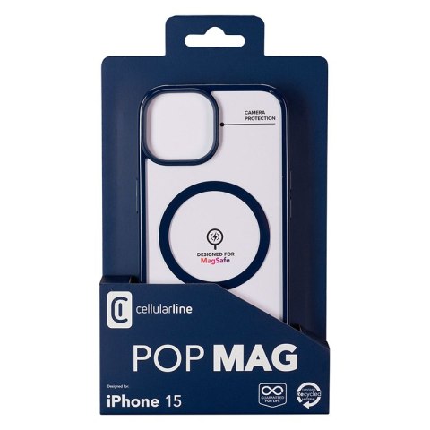 Cellularline Pop Mag - Etui iPhone 15 MagSafe (granatowy) Cellularline Cellularline Pop Mag - Etui iPhone 15 MagSafe (granatowy) Cellularline