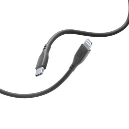 Cellularline Soft Cable - Kabel USB-C do Lightning certyfikat MFi 1.2 m (czarny) Cellularline