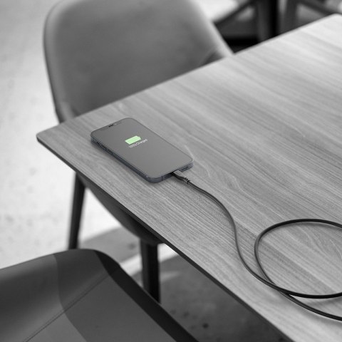 Cellularline Soft Cable - Kabel USB-C do Lightning certyfikat MFi 1.2 m (czarny) Cellularline Cellularline Soft Cable - Kabel USB-C do Lightning certyfikat MFi 1.2 m (czarny) Cellularline