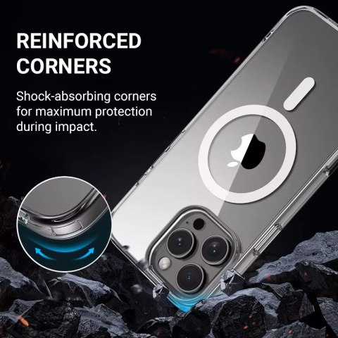Crong Clear MAG Cover - Etui iPhone 16 Pro MagSafe (przezroczysty) Crong Crong Clear MAG Cover - Etui iPhone 16 Pro MagSafe (przezroczysty) Crong