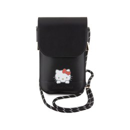 Hello Kitty Leather Daydreaming Cord - Torebka crossbody na telefon (czarny) Hello Kitty
