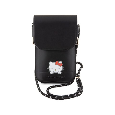 Hello Kitty Leather Daydreaming Cord - Torebka crossbody na telefon (czarny) Hello Kitty Hello Kitty Leather Daydreaming Cord - Torebka crossbody na telefon (czarny) Hello Kitty