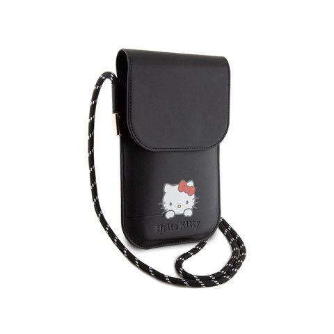 Hello Kitty Leather Daydreaming Cord - Torebka crossbody na telefon (czarny) Hello Kitty Hello Kitty Leather Daydreaming Cord - Torebka crossbody na telefon (czarny) Hello Kitty