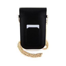 Hello Kitty Leather Metal Logo Chain - Torebka crossbody na telefon (czarny) Hello Kitty