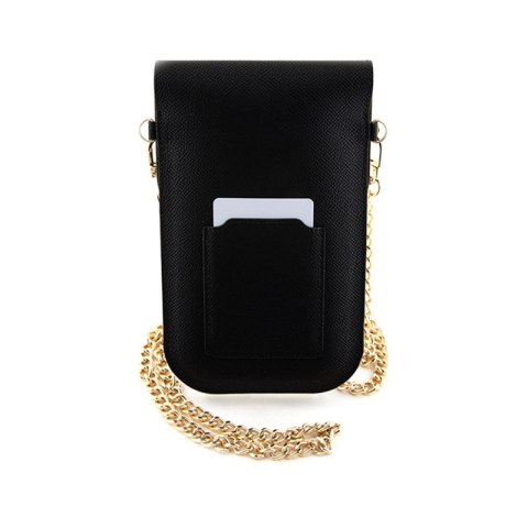 Hello Kitty Leather Metal Logo Chain - Torebka crossbody na telefon (czarny) Hello Kitty Hello Kitty Leather Metal Logo Chain - Torebka crossbody na telefon (czarny) Hello Kitty