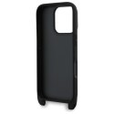 Karl Lagerfeld Saffiano Karl & Choupette Metal Pin CBDY Strap - Etui iPhone 16 Pro Max (czarny) Karl Lagerfeld