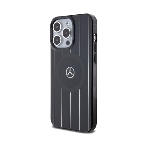 Mercedes Double Layer Crossed Lines MagSafe - Etui iPhone 15 Pro Max (czarny) Mercedes Mercedes Double Layer Crossed Lines MagSafe - Etui iPhone 15 Pro Max (czarny) Mercedes