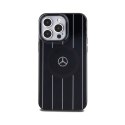 Mercedes Double Layer Crossed Lines MagSafe - Etui iPhone 15 Pro Max (czarny) Mercedes