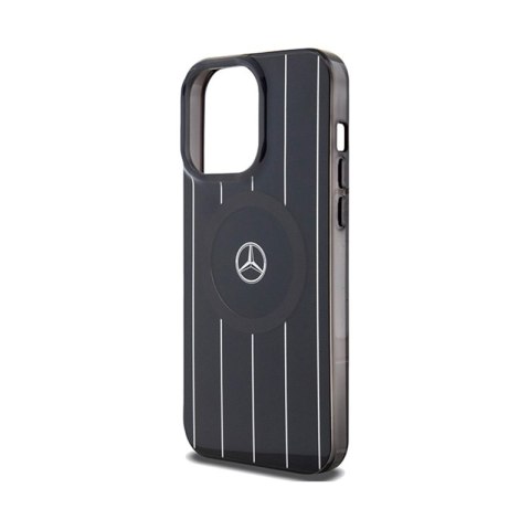 Mercedes Double Layer Crossed Lines MagSafe - Etui iPhone 15 Pro Max (czarny) Mercedes Mercedes Double Layer Crossed Lines MagSafe - Etui iPhone 15 Pro Max (czarny) Mercedes