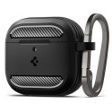 Spigen Rugged Armor - Etui do Apple AirPods 4 (Matte Black) Spigen