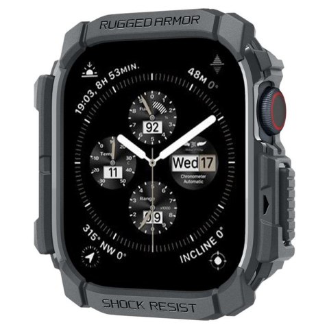 Spigen Rugged Armor - Obudowa do Apple Watch 10 46 mm (Dark Grey) Spigen Spigen Rugged Armor - Obudowa do Apple Watch 10 46 mm (Dark Grey) Spigen