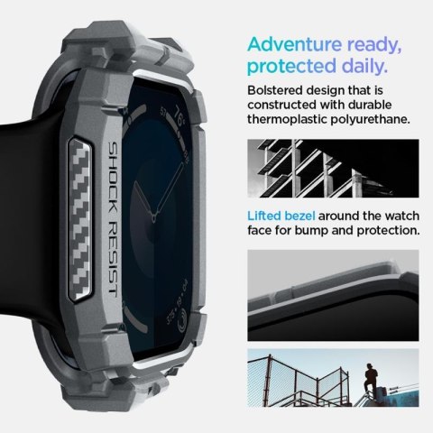 Spigen Rugged Armor - Obudowa do Apple Watch 10 46 mm (Dark Grey) Spigen Spigen Rugged Armor - Obudowa do Apple Watch 10 46 mm (Dark Grey) Spigen