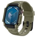 Spigen Rugged Armor Pro - Pasek z obudową do Apple Watch 10 46 mm (Vintage Khaki) Spigen