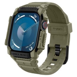 Spigen Rugged Armor Pro - Pasek z obudową do Apple Watch 10 46 mm (Vintage Khaki) Spigen