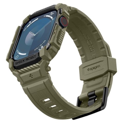 Spigen Rugged Armor Pro - Pasek z obudową do Apple Watch 10 46 mm (Vintage Khaki) Spigen Spigen Rugged Armor Pro - Pasek z obudową do Apple Watch 10 46 mm (Vintage Khaki) Spigen