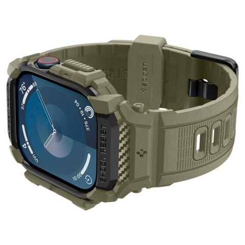 Spigen Rugged Armor Pro - Pasek z obudową do Apple Watch 10 46 mm (Vintage Khaki) Spigen Spigen Rugged Armor Pro - Pasek z obudową do Apple Watch 10 46 mm (Vintage Khaki) Spigen