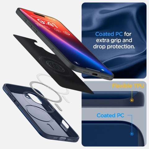 Spigen Thin Fit Mag MagSafe - Etui do iPhone 16 (Navy Blue) Spigen Spigen Thin Fit Mag MagSafe - Etui do iPhone 16 (Navy Blue) Spigen