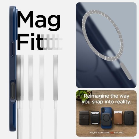 Spigen Thin Fit Mag MagSafe - Etui do iPhone 16 (Navy Blue) Spigen Spigen Thin Fit Mag MagSafe - Etui do iPhone 16 (Navy Blue) Spigen