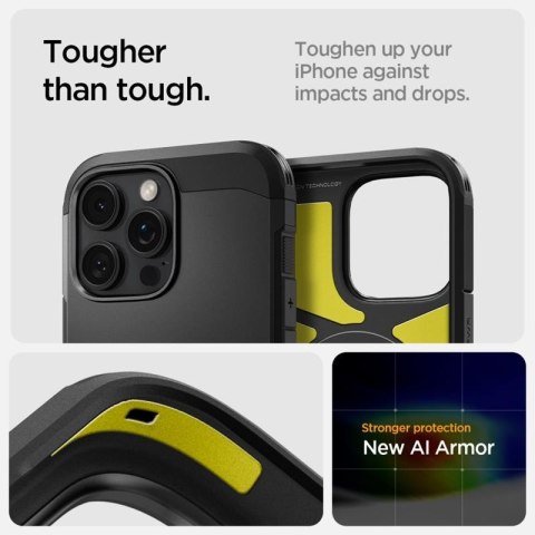 Spigen Tough Armor T Mag MagSafe - Etui do iPhone 16 Pro Max (Czarny) Spigen Spigen Tough Armor T Mag MagSafe - Etui do iPhone 16 Pro Max (Czarny) Spigen